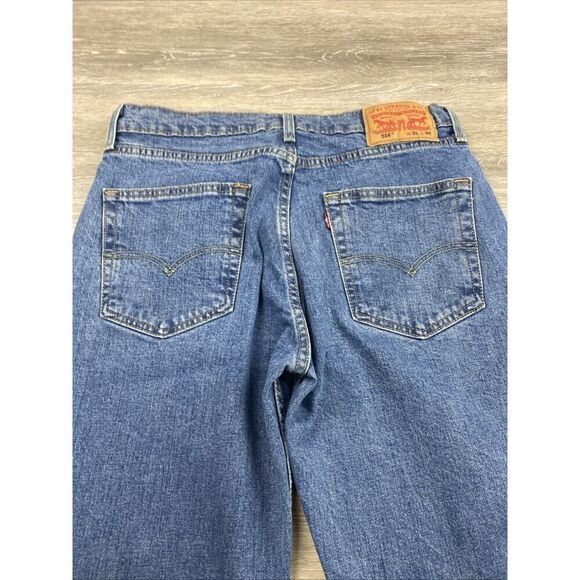 Levis 514 Straight Leg Jeans Men's 32x34 Medium Wash Blue Denim - Picture 7 of 10